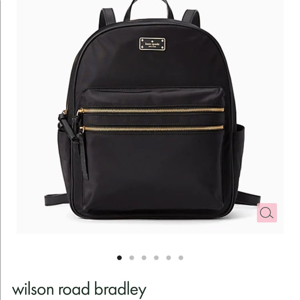 Kate Spade Wilson Road euc black nylon backpack